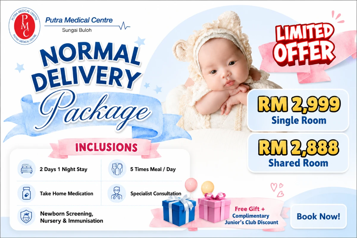 Pakej Bersalin Normal — Putra Medical Centre